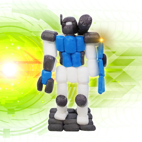 플레이콘 로봇 P-72 2호기 블루 만들기 키트 DIY/KIT 어린이교구 교육 노인미술