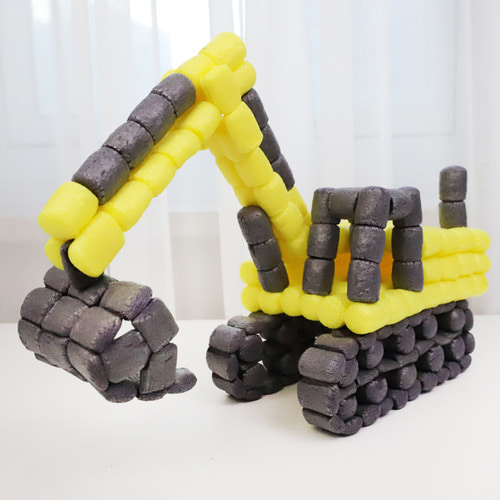 플레이콘 포크레인 굴삭기 만들기 키트 DIY/KIT 어린이교구 교육 노인미술 건설기계