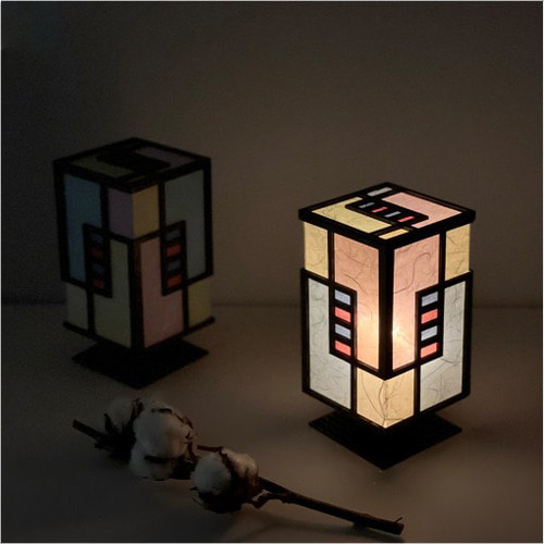 한지공예 조각보 LED 램프 만들기 KIT