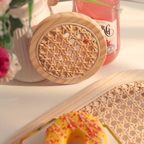 원목 라탄 케인 티코스터 만들기 DIY KIT