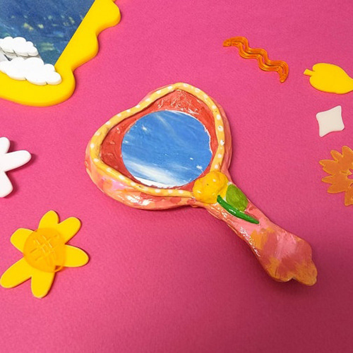 지점토 공예 거울 만들기 전통 만들기 놀이 DIY KIT