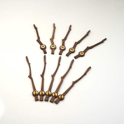 월넛 나무 시계바늘 나뭇가지형 라탄 시계만들기 재료