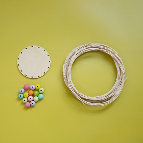 라탄공예 컬러 우드볼 연필꽂이 만들기 DIY KIT