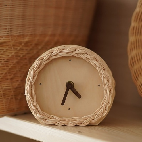 라탄공예 탁상 미니 무소음 라탄 시계 만들기 DIY KIT