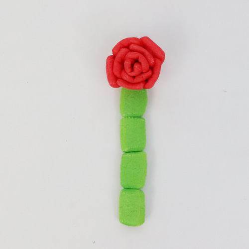 플레이콘 책갈피 빨간장미 만들기 키트 DIY/KIT 어린이교구 교육 노인미술