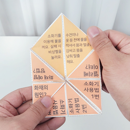 화재 안전교육 동서남북 만들기 패키지 DIY (30인) 교육자료 포함