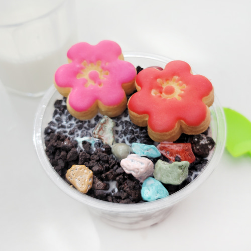 꽃 쿠키 컵케익 두개 만들기 키트 패키지 DIY KIT