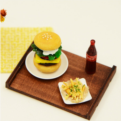 미니어처 음식 햄버거 세트 만들기 DIY 키트 미니셰프 컬렉션