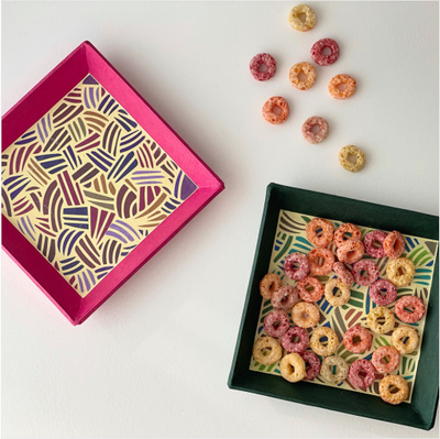 한지공예 사각 접시 만들기 DIY 쉬운 전통공예 풀키트
