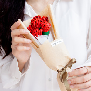 카네이션 가죽 꽃다발 만들기 키트 DIY KIT 감사선물